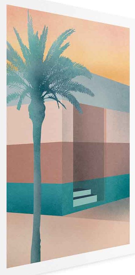 Leinwandbild - Pastel Alley (1 Part) Vertical
