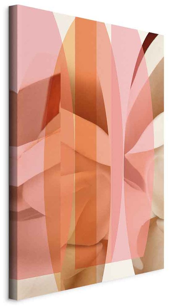 Leinwandbild - Floral Kaleidoscope (1 Part) Vertical