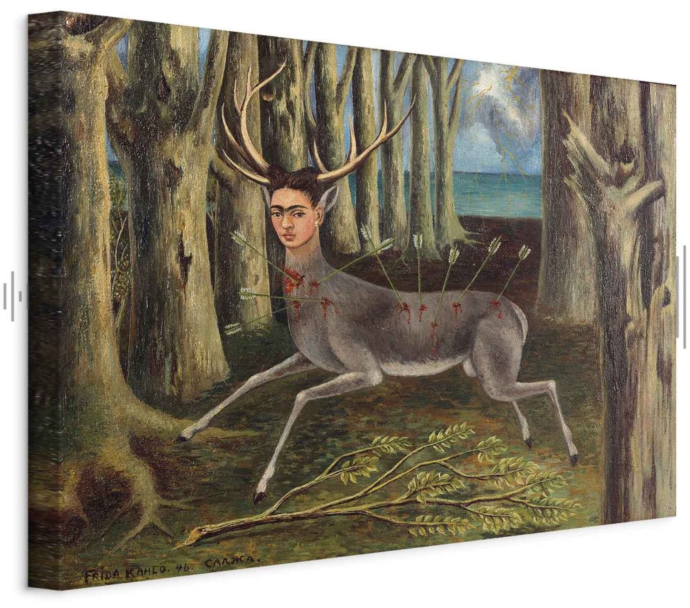 Leinwandbild - Frida Kahlo – The Wounded Deer