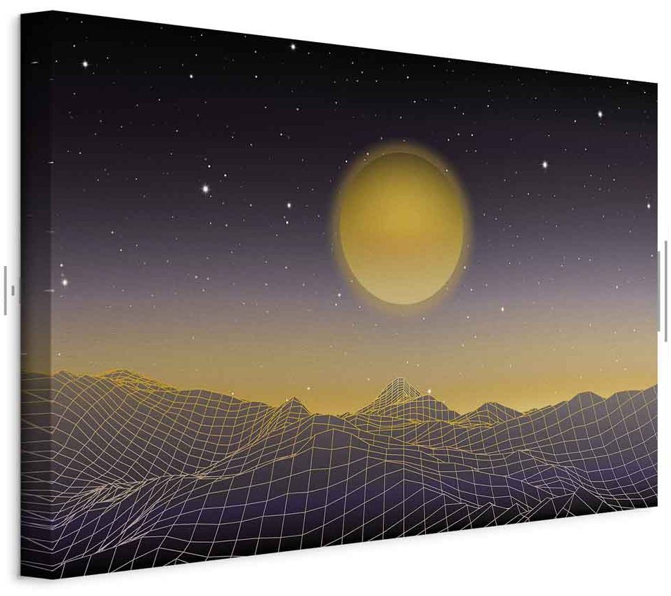 Leinwandbild - Futuristic landscape 3 (1 Part) Wide