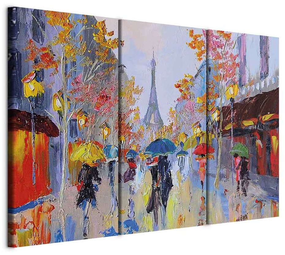 Leinwandbild - Rainy Paris