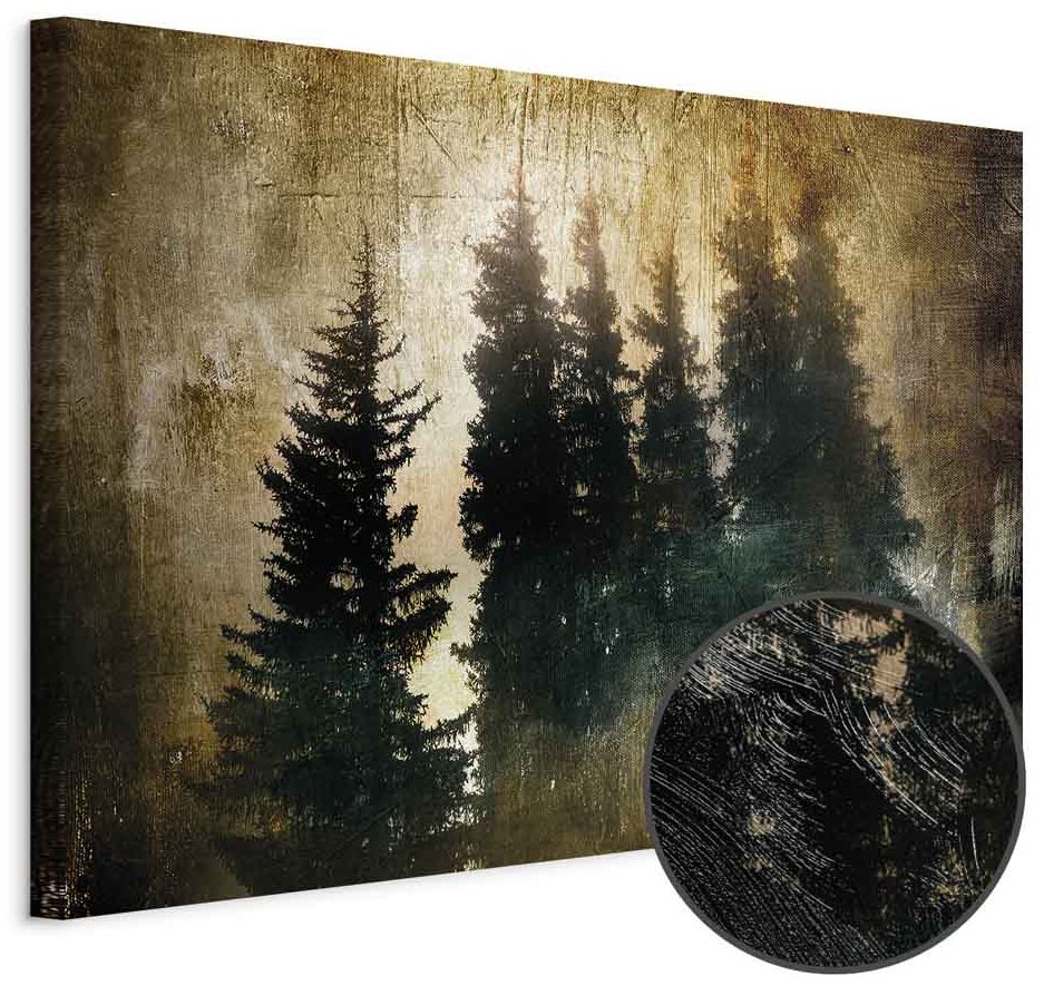 Leinwandbild - Stately Spruces (1 Part) Wide