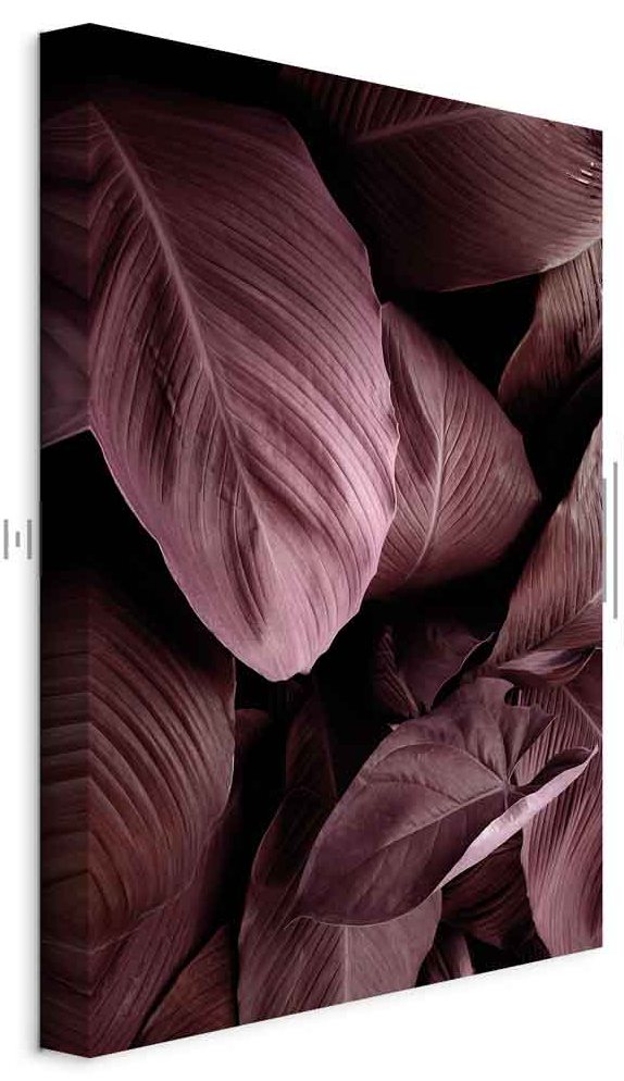 Leinwandbild - Velvet Leaves (1 Part) Vertical