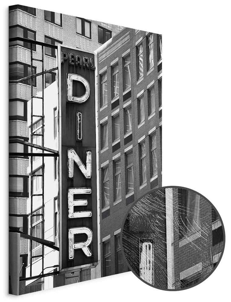 Leinwandbild - New York Neon Sign (1 Part) Vertical