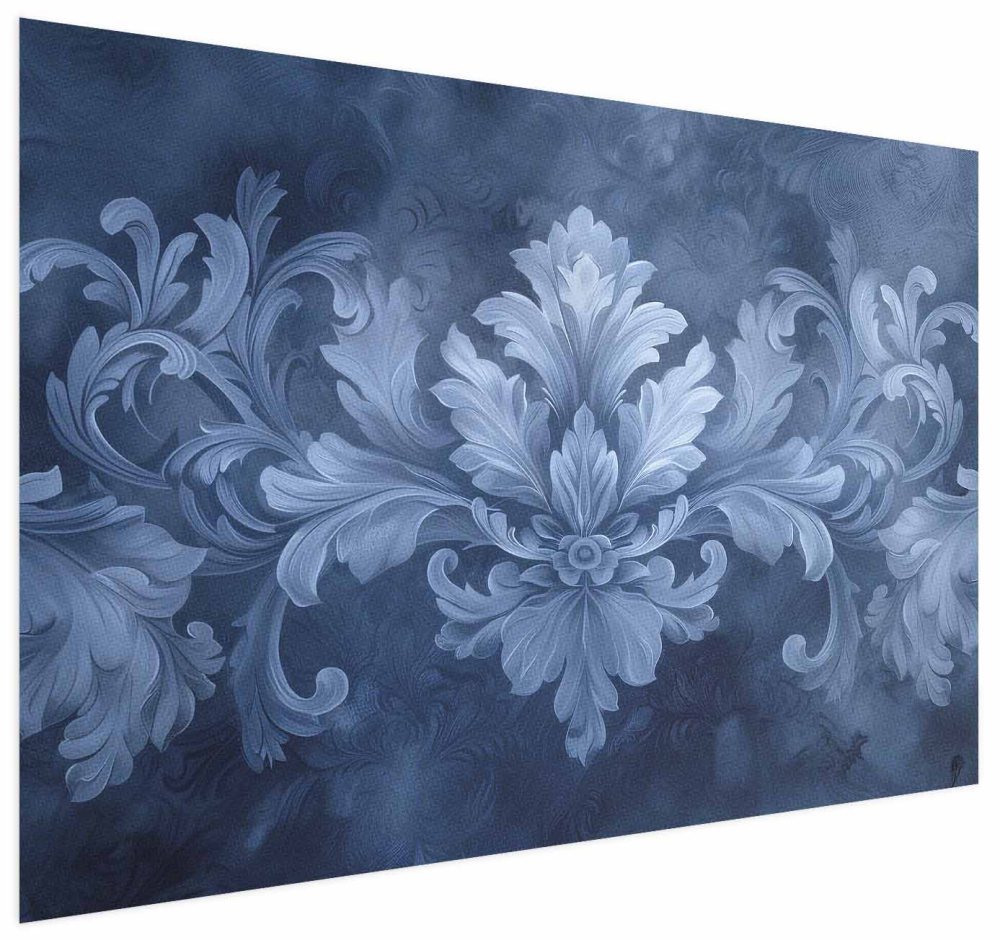 Poster - Blue Ornament in Cool Shades