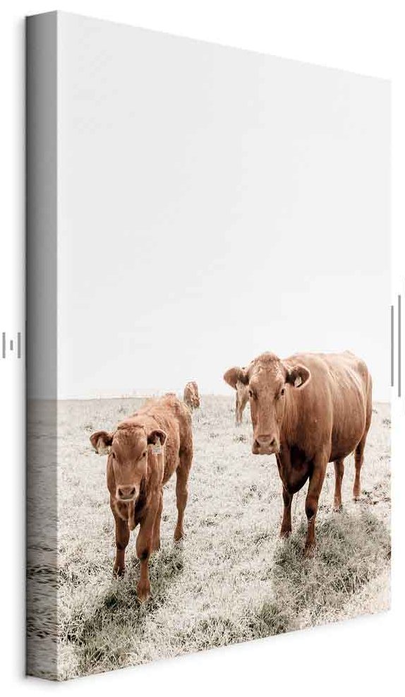 Leinwandbild - Mother and Calf (1 Part) Vertical