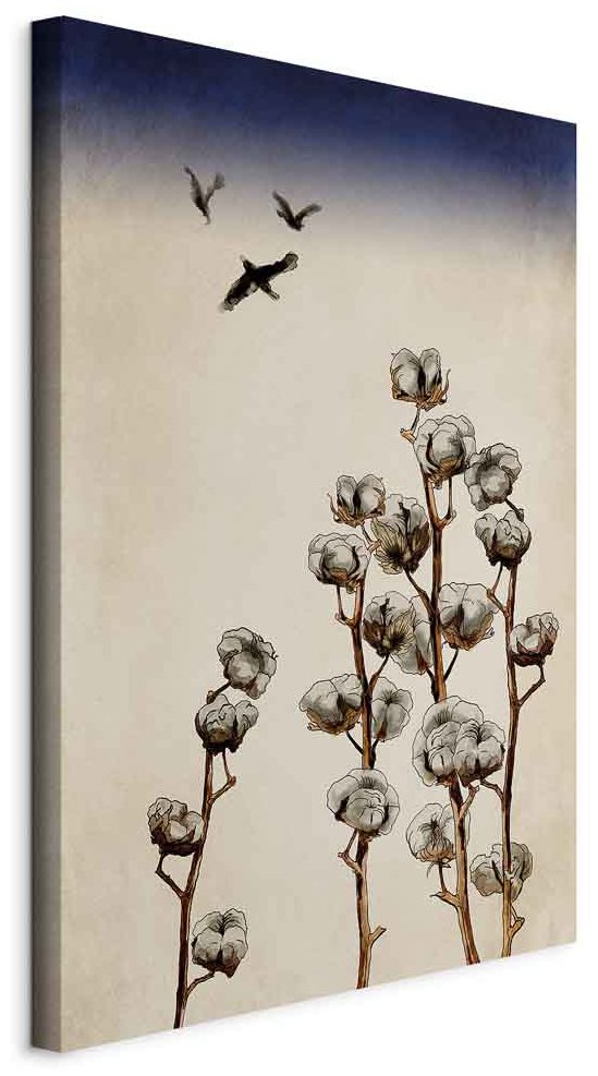 Leinwandbild - Cotton Branches (1 Part) Vertical