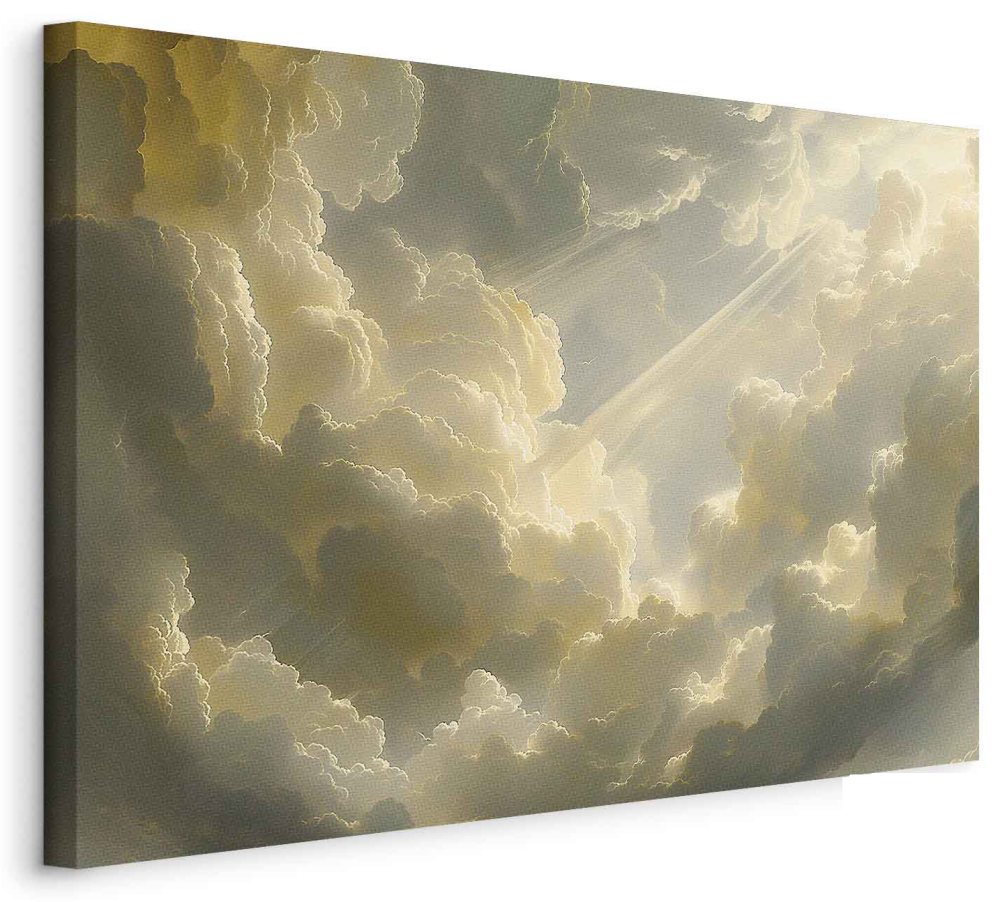 Leinwandbild - Enchanting Play of Colors Against a Backdrop of Clouds