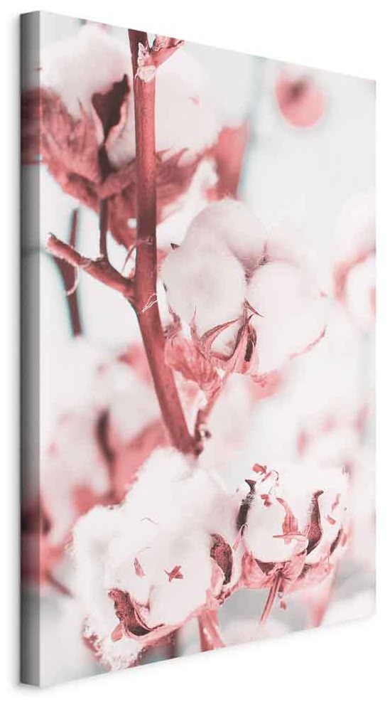 Leinwandbild - Blooming Cotton (1 Part) Vertical