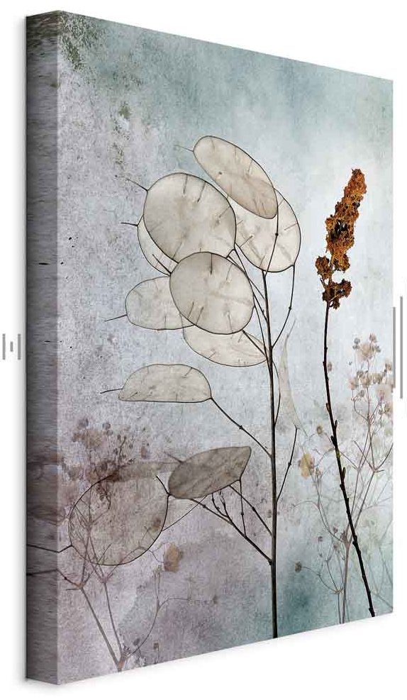 Leinwandbild - Foggy Lunaria (1 Part) Vertical