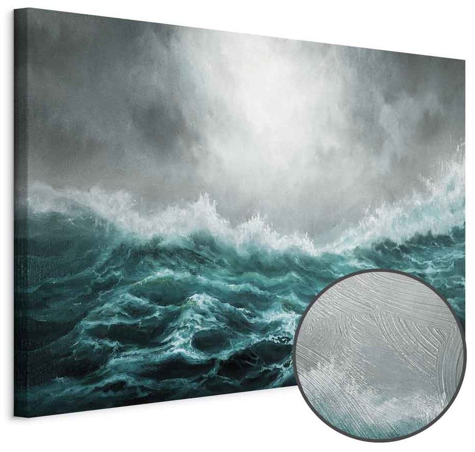 Leinwandbild - Restless Ocean (1 Part) Wide