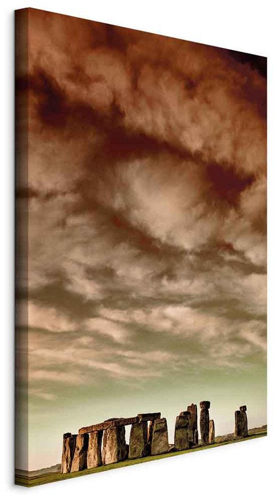 Leinwandbild - Clouds Over Stonehenge (1 Part) Vertical