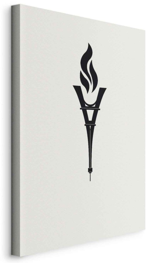Leinwandbild - Torch Shaped Like an Inverted Eiffel Tower