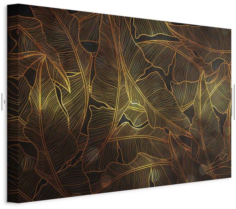 Leinwandbild - Dance of Golden Leaves (1 Part) Wide