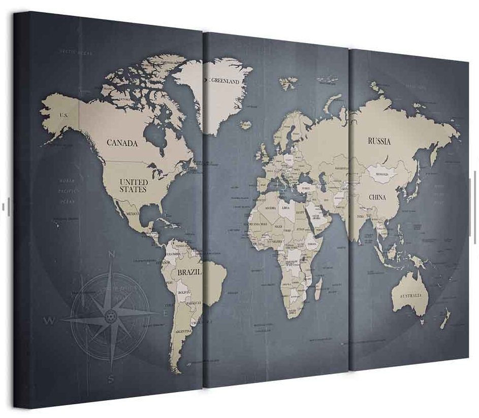 Leinwandbild - Anthracitic World