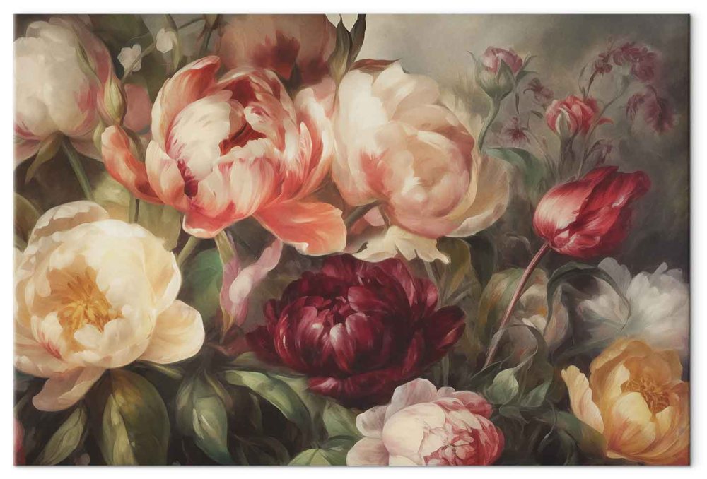Leinwandbild - Charismatic peonies