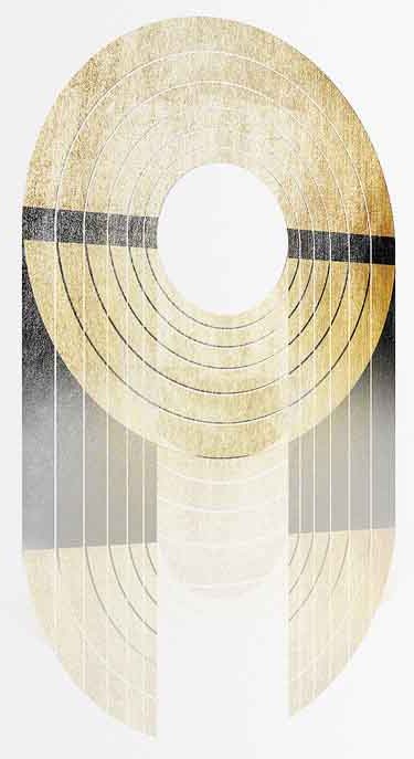 Leinwandbild - Gold Trophy (1 Part) Vertical