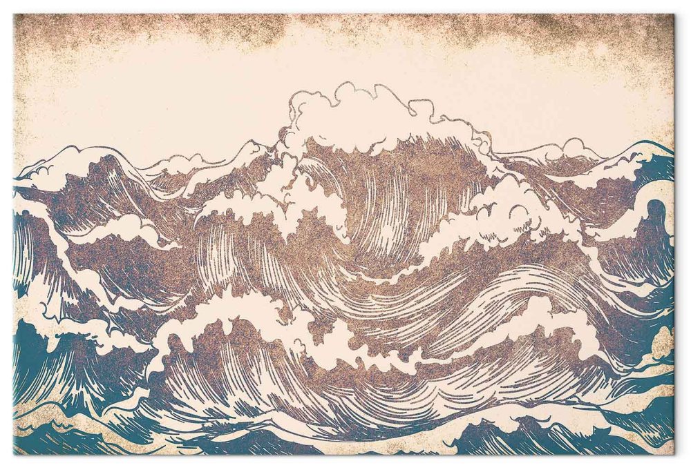 Leinwandbild - Giant waves