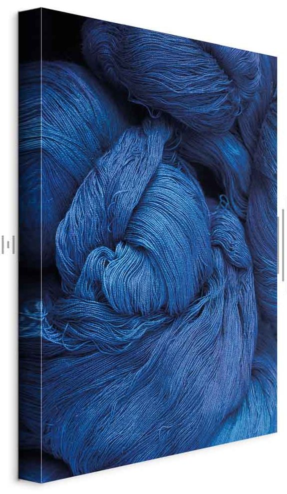 Leinwandbild - Blue Worsted (1 Part) Vertical