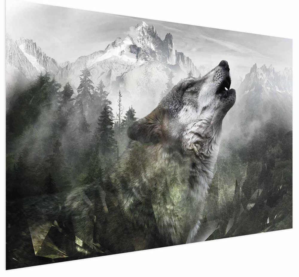 Poster - Howling Wolf
