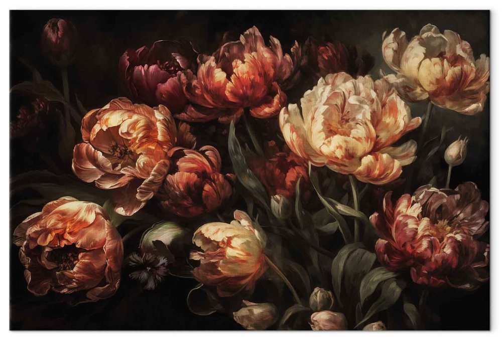 Leinwandbild - Blooming tulips
