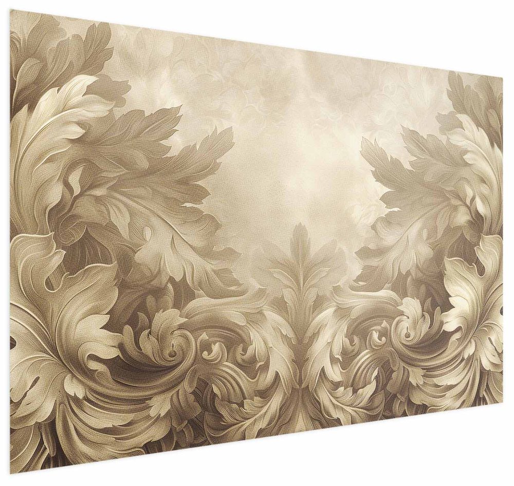 Poster - Carved Ornaments in Sepia Shades