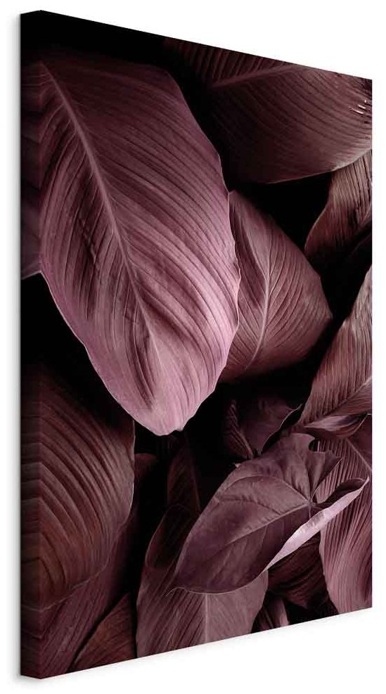 Leinwandbild - Velvet Leaves (1 Part) Vertical