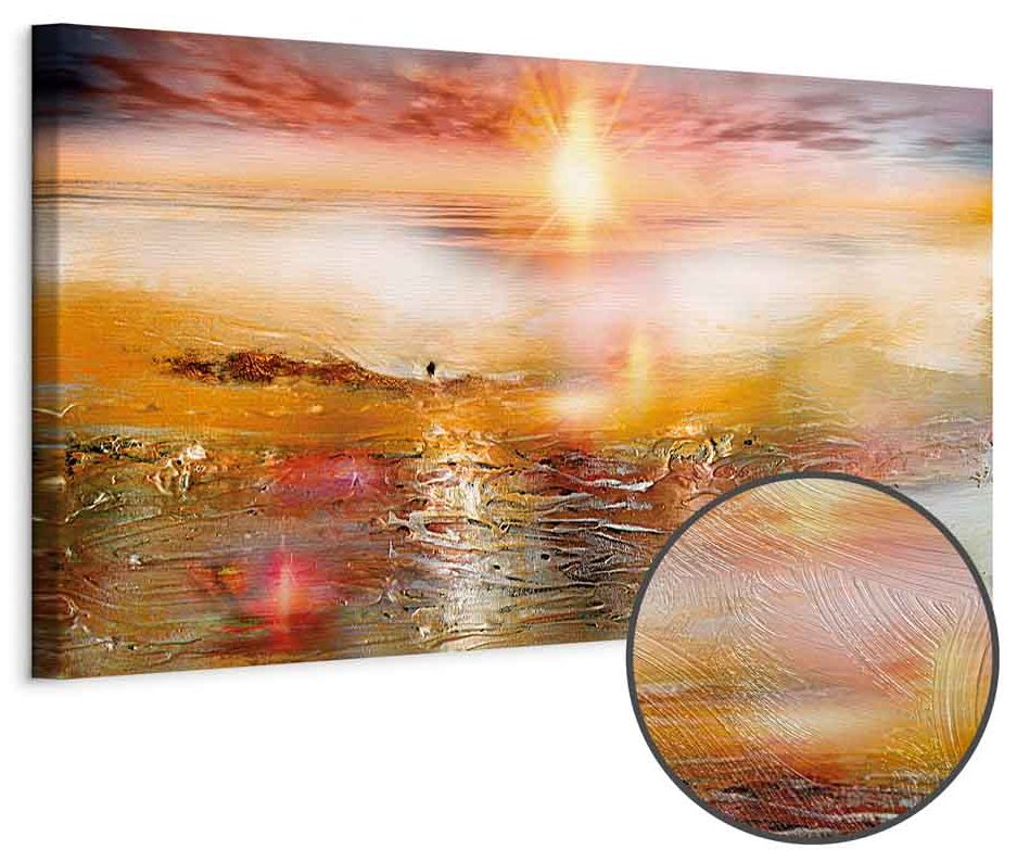 Leinwandbild - Orange Sea