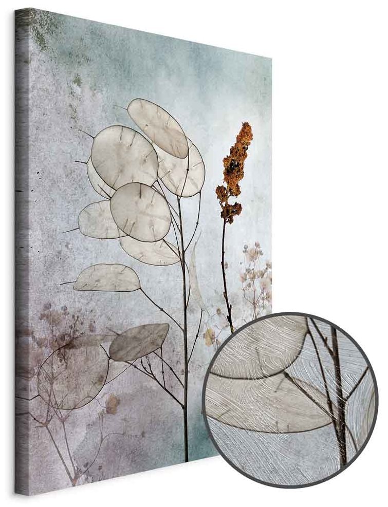 Leinwandbild - Foggy Lunaria (1 Part) Vertical