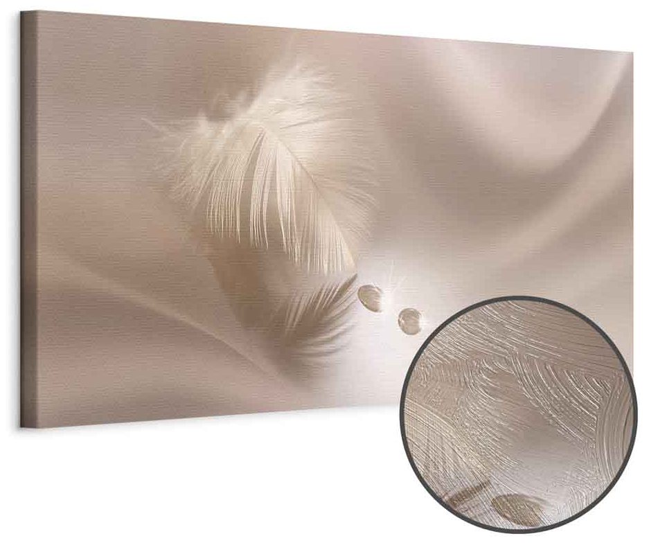 Leinwandbild - Delicate Feather