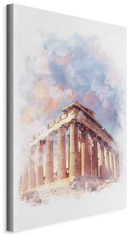 Leinwandbild - Painted Parthenon (1 Part) Vertical