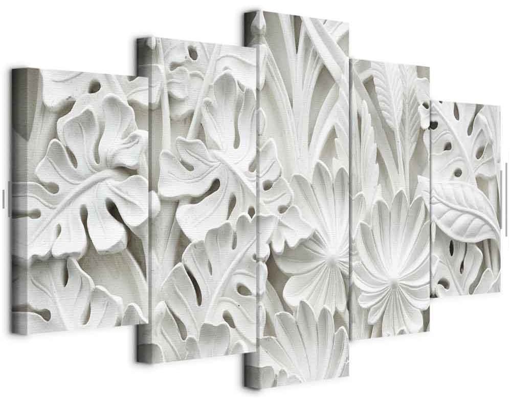 Leinwandbild - Alabaster Garden (5 Parts) Wide