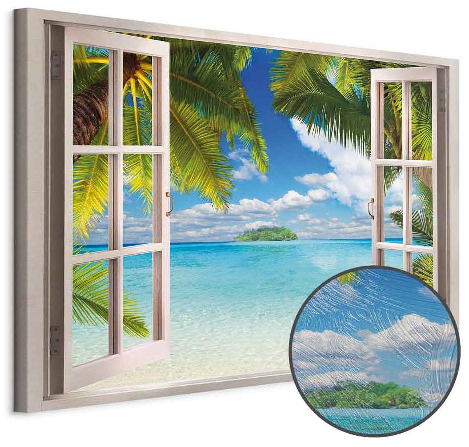Leinwandbild - Window: Sea View