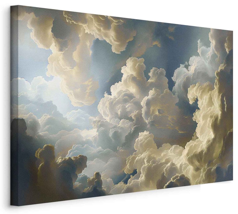 Leinwandbild - Sun and Shadows: A Theatrical Display of Nature High Above the Earth