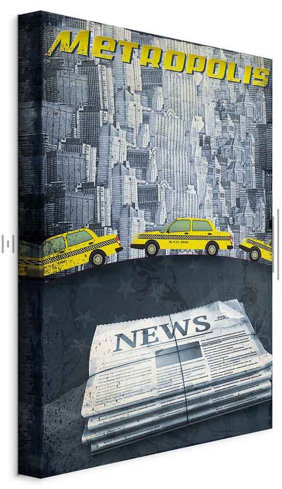 Leinwandbild - Metropolis (1 Part) Vertical