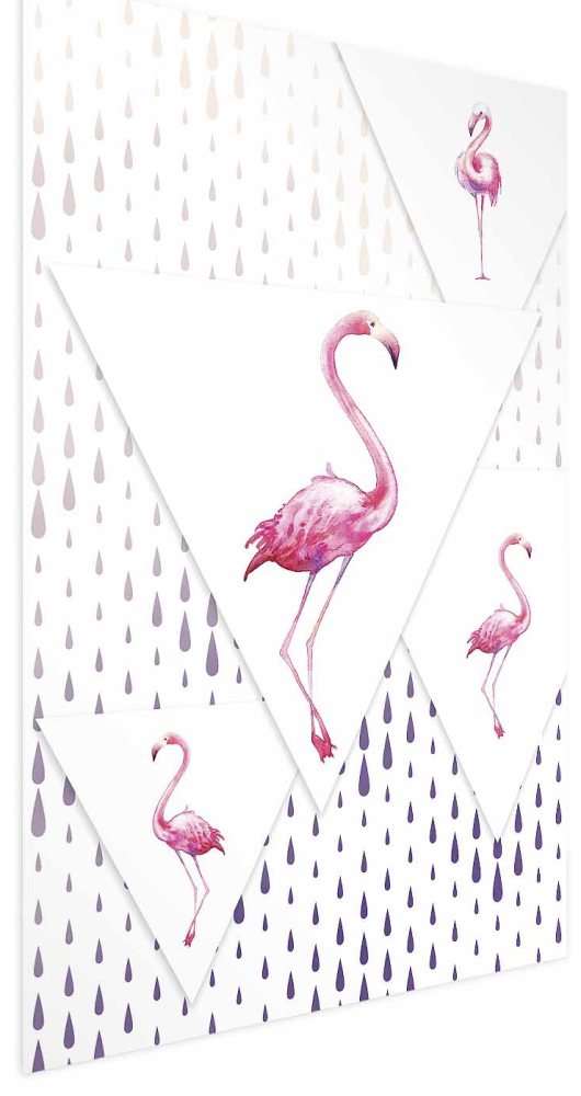 Poster - Flamingo Family