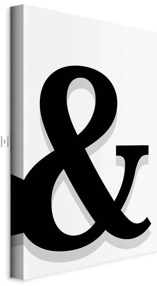 Leinwandbild - Decorative Letter (1 Part) Vertical