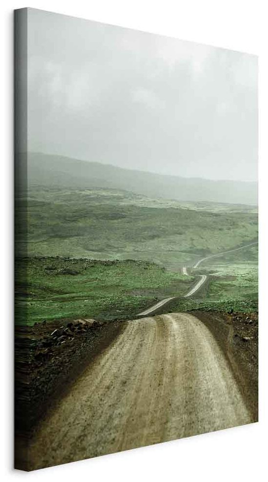 Leinwandbild - Road Across the Plains (1 Part) Vertical