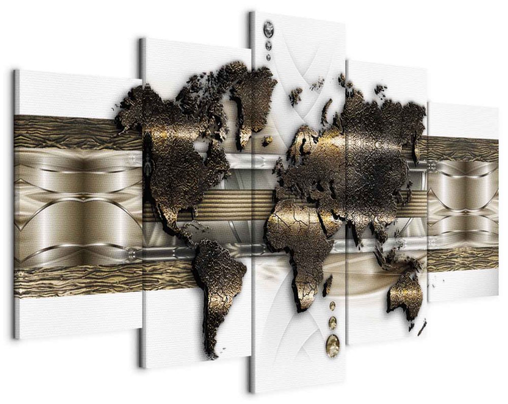 Leinwandbild - Metalic World