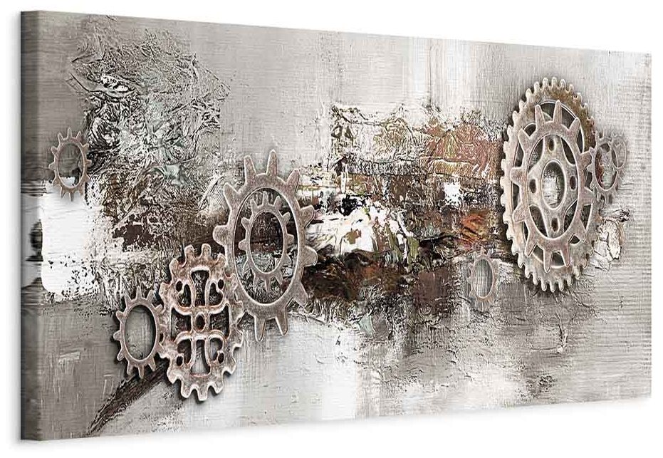 Leinwandbild - Steel Cranks (1 Part) Narrow