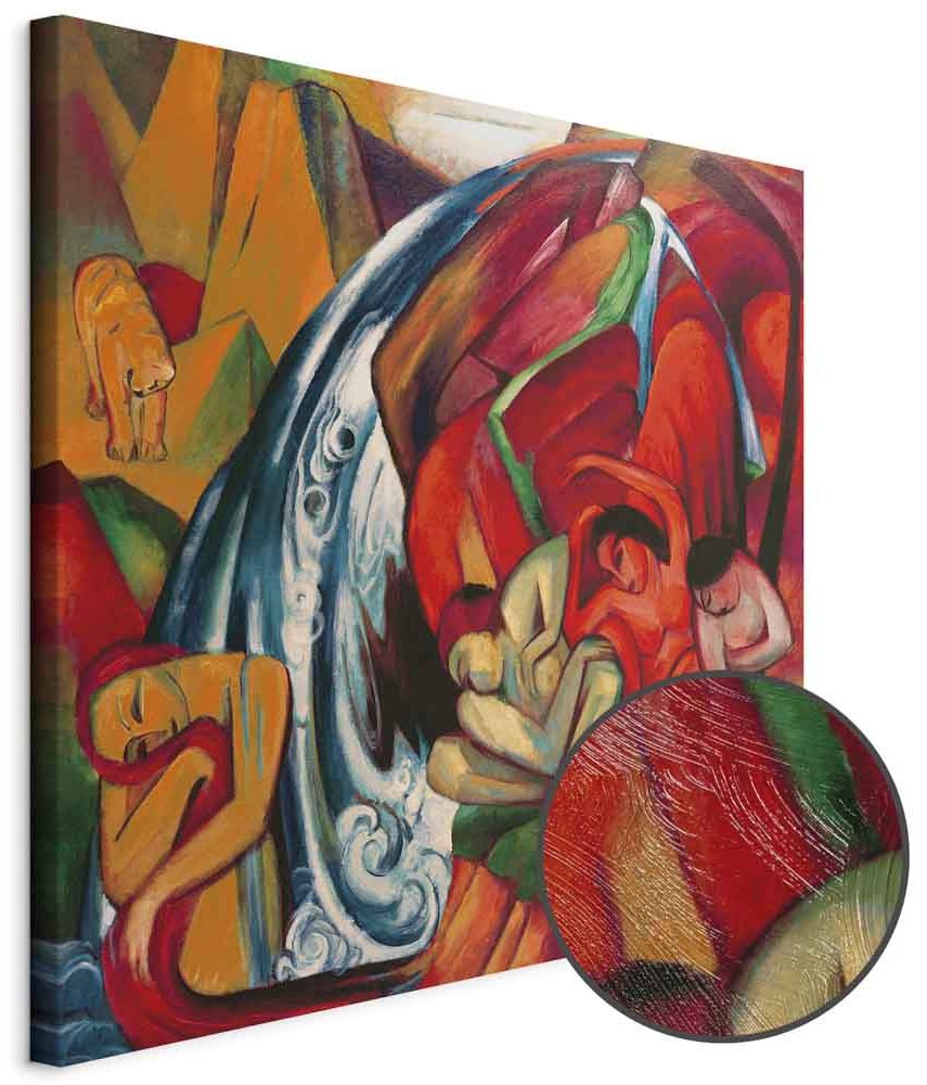 Leinwandbild - Franz Marc – The waterfall (Women under a waterfall)