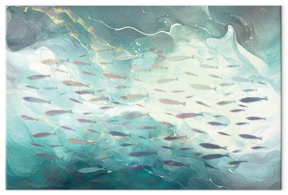 Leinwandbild - School of small fish