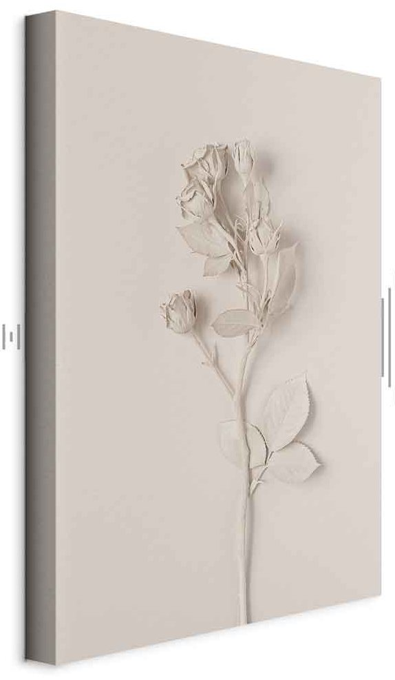 Leinwandbild - Harmonious Rose (1 Part) Vertical