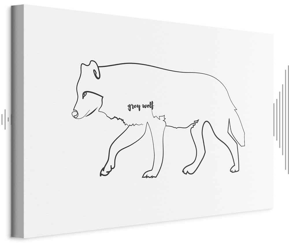 Leinwandbild - Wolf (1 Part) Wide