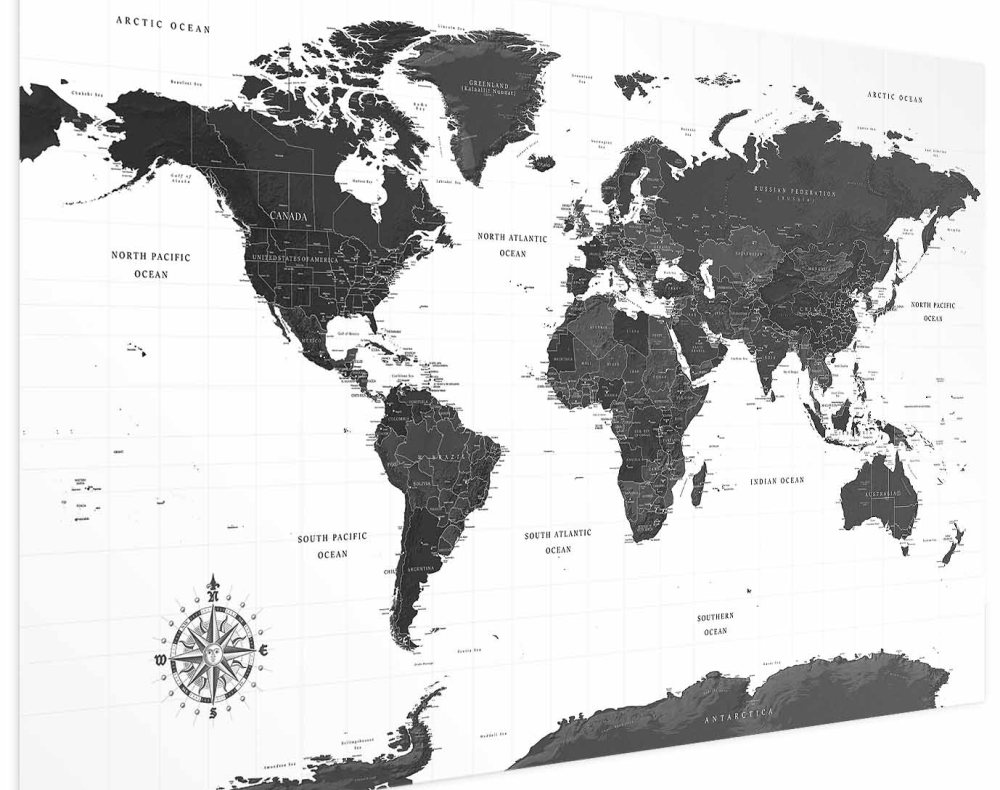 Poster - Monochromatic Map