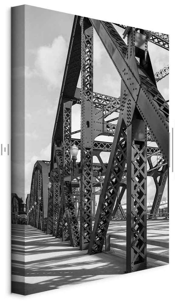 Leinwandbild - Bridge at Morning (1 Part) Vertical