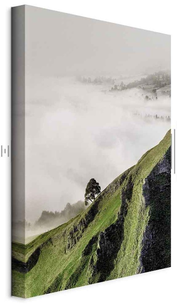 Leinwandbild - Tree Above Clouds (1 Part) Vertical