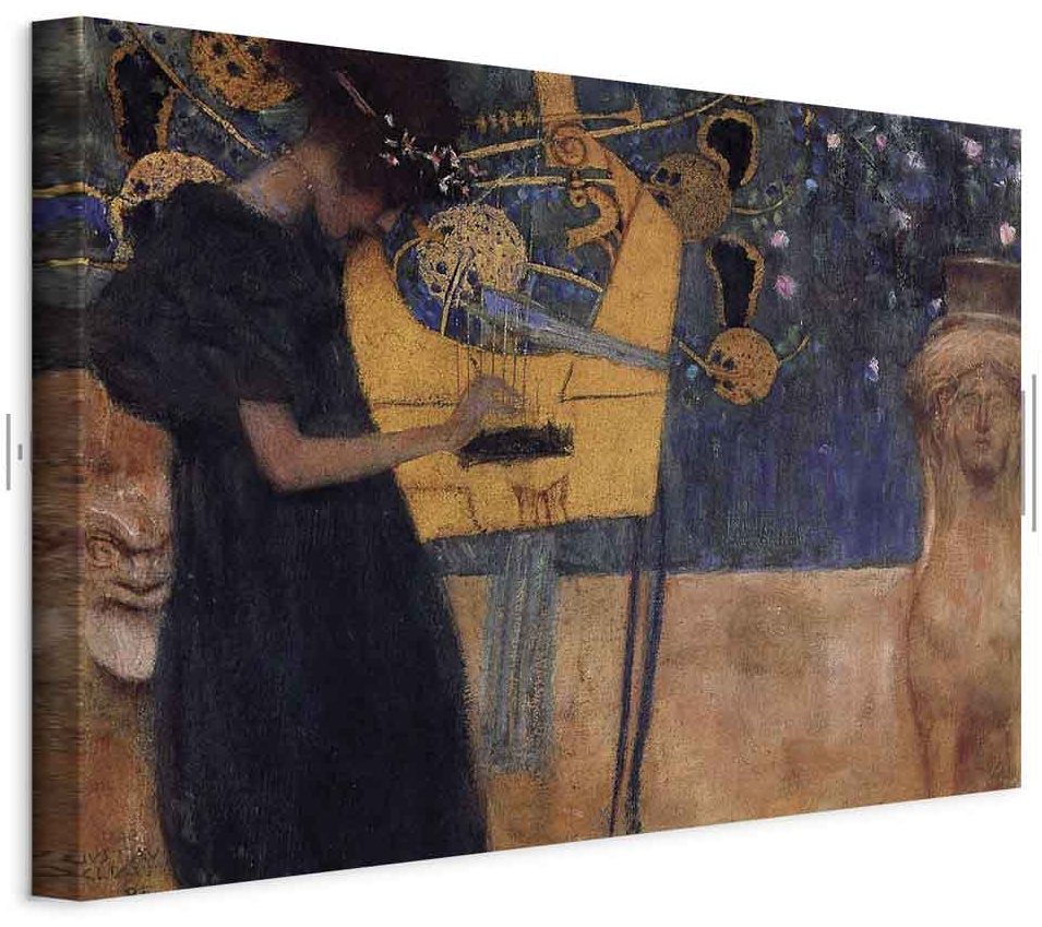 Leinwandbild - Gustav Klimt – Music