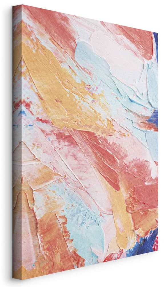 Leinwandbild - Spring Shades - A Colorful Mix of Warm and Cool Tones on Canvas