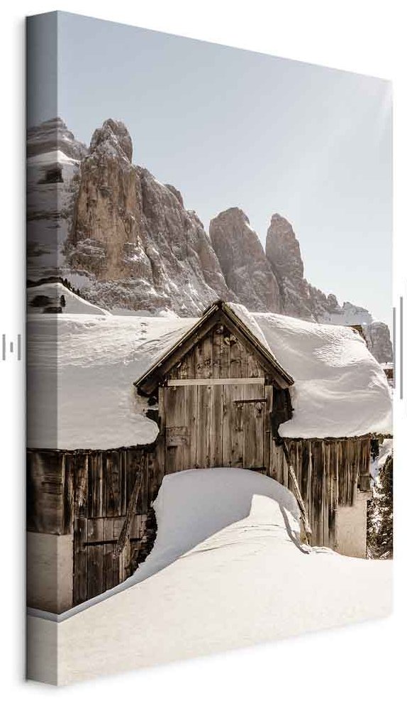 Leinwandbild - Winter in the Dolomites (1 Part) Vertical